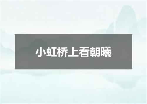 小虹桥上看朝曦