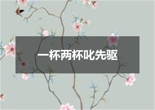 一杯两杯叱先驱
