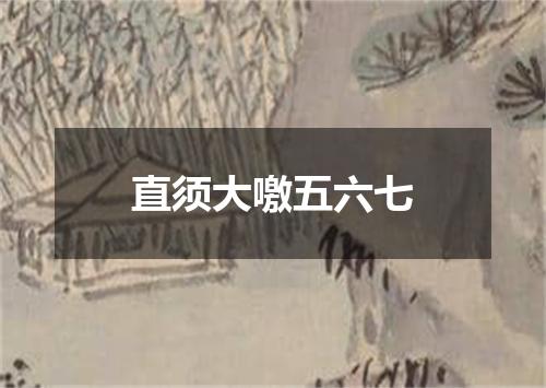 直须大噭五六七