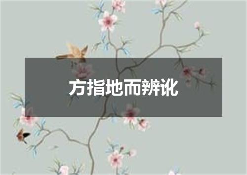 方指地而辨讹