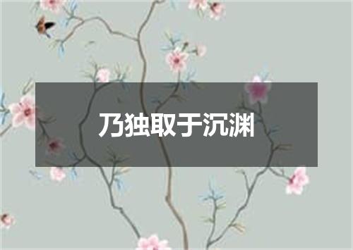 乃独取于沉渊