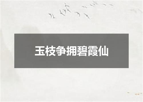 玉枝争拥碧霞仙