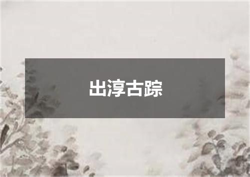 出淳古踪