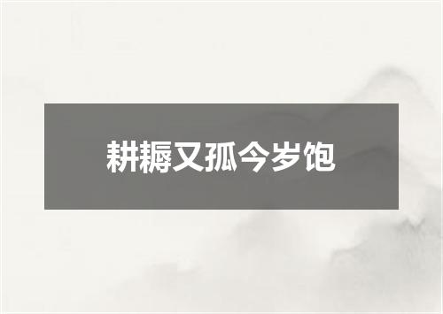 耕耨又孤今岁饱