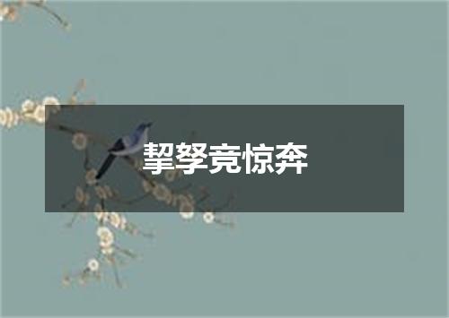 挈孥竞惊奔