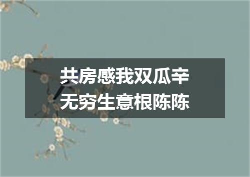 共房感我双瓜辛无穷生意根陈陈