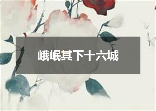 峨岷其下十六城