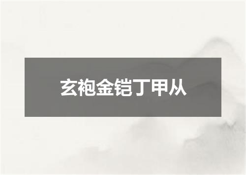 玄袍金铠丁甲从