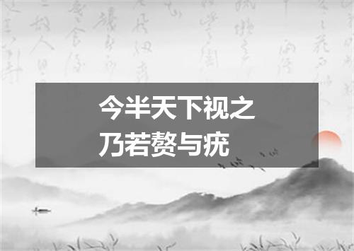 今半天下视之乃若赘与疣