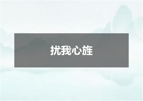 扰我心旌