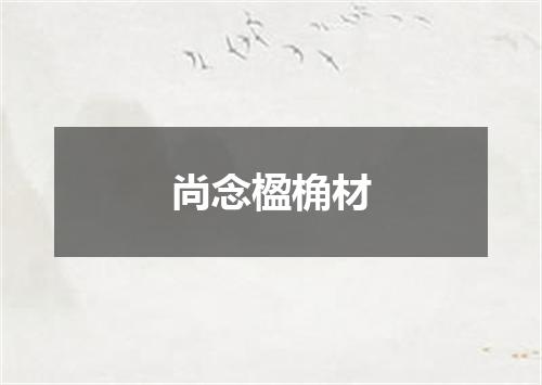尚念楹桷材