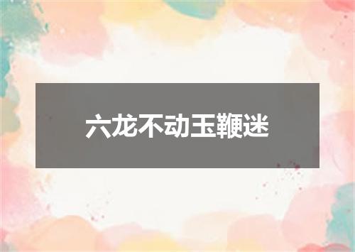 六龙不动玉鞭迷