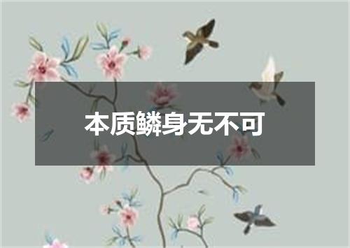 本质鳞身无不可