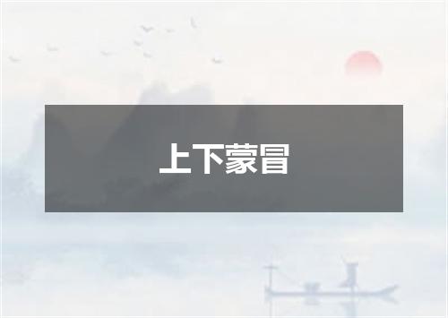 上下蒙冒