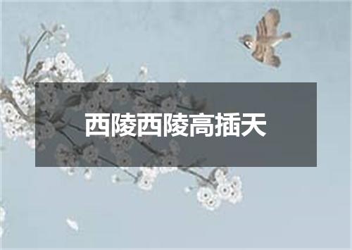西陵西陵高插天