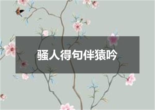 骚人得句伴猿吟