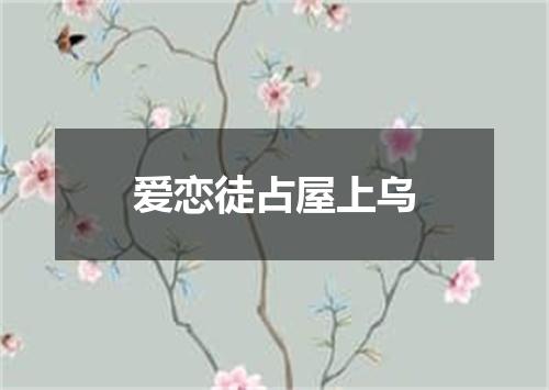 爱恋徒占屋上乌