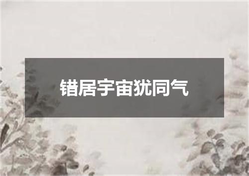 错居宇宙犹同气