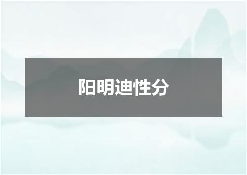 阳明迪性分