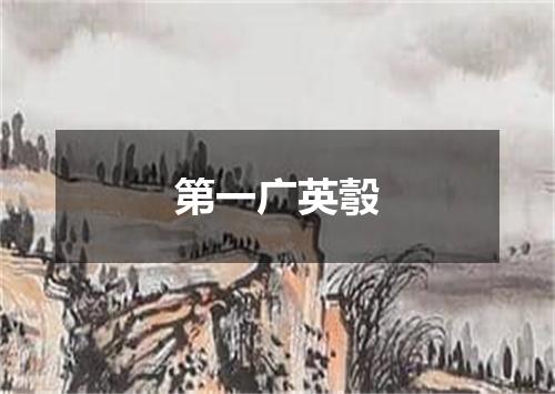 第一广英彀
