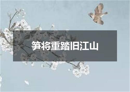 笋将重踏旧江山