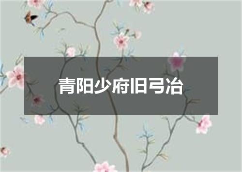 青阳少府旧弓冶