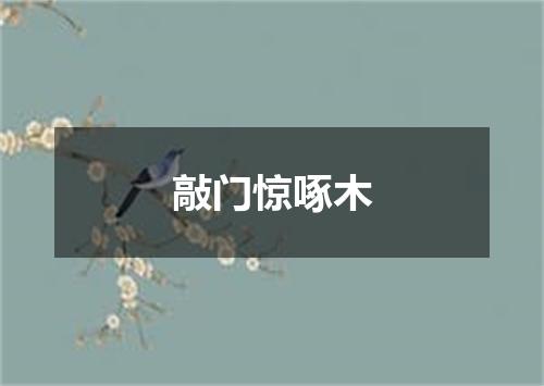敲门惊啄木
