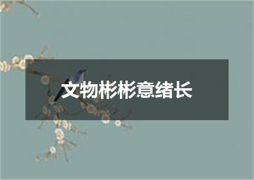 文物彬彬意绪长