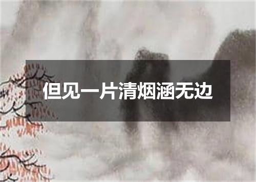 但见一片清烟涵无边