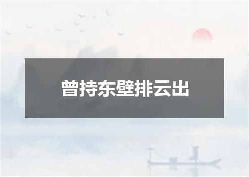 曾持东壁排云出