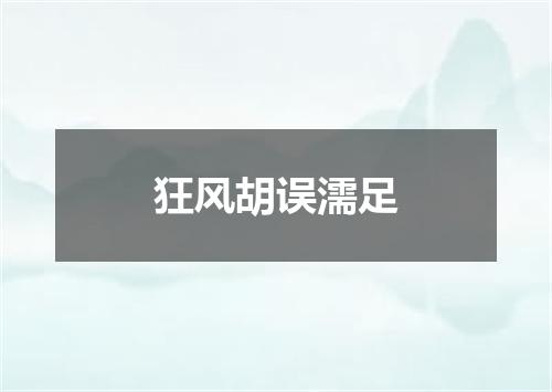 狂风胡误濡足