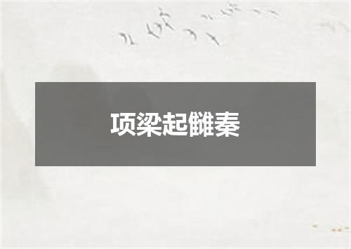 项梁起雠秦