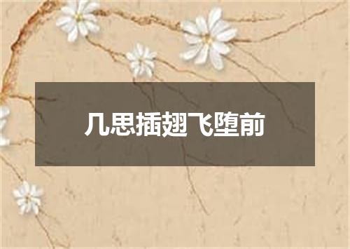 几思插翅飞堕前