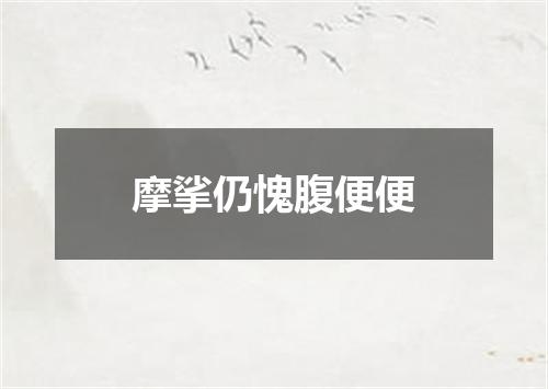 摩挲仍愧腹便便