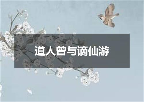 道人曾与谪仙游