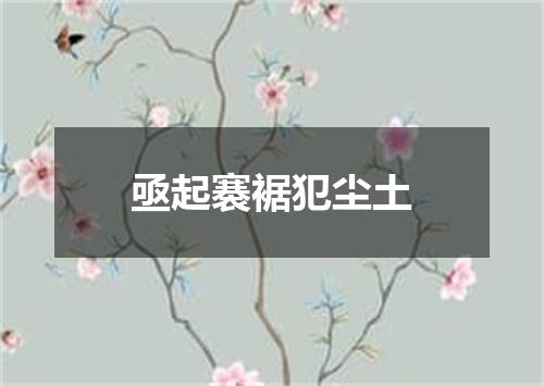 亟起褰裾犯尘土