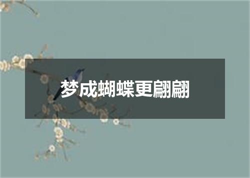 梦成蝴蝶更翩翩