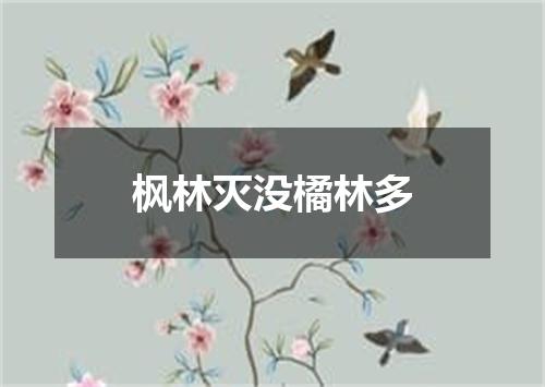 枫林灭没橘林多