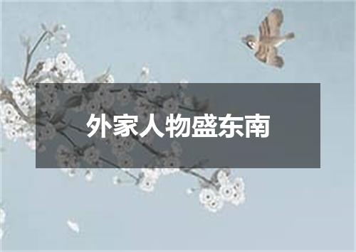 外家人物盛东南
