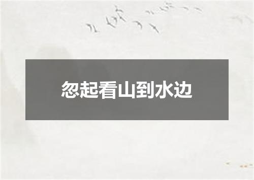 忽起看山到水边