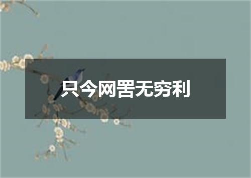 只今网罟无穷利