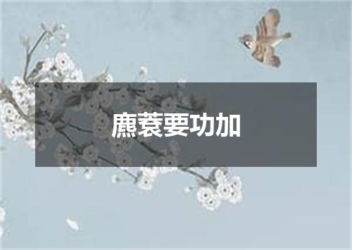 麃蔉要功加
