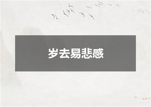 岁去易悲感