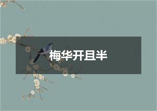 梅华开且半
