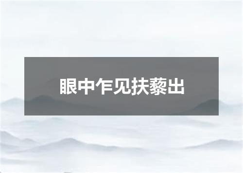 眼中乍见扶藜出