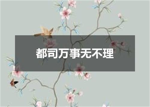 都司万事无不理
