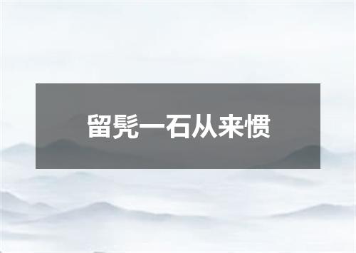 留髠一石从来惯