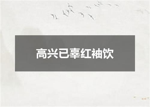 高兴已辜红袖饮