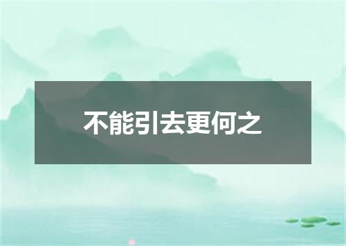 不能引去更何之