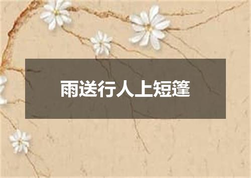 雨送行人上短篷